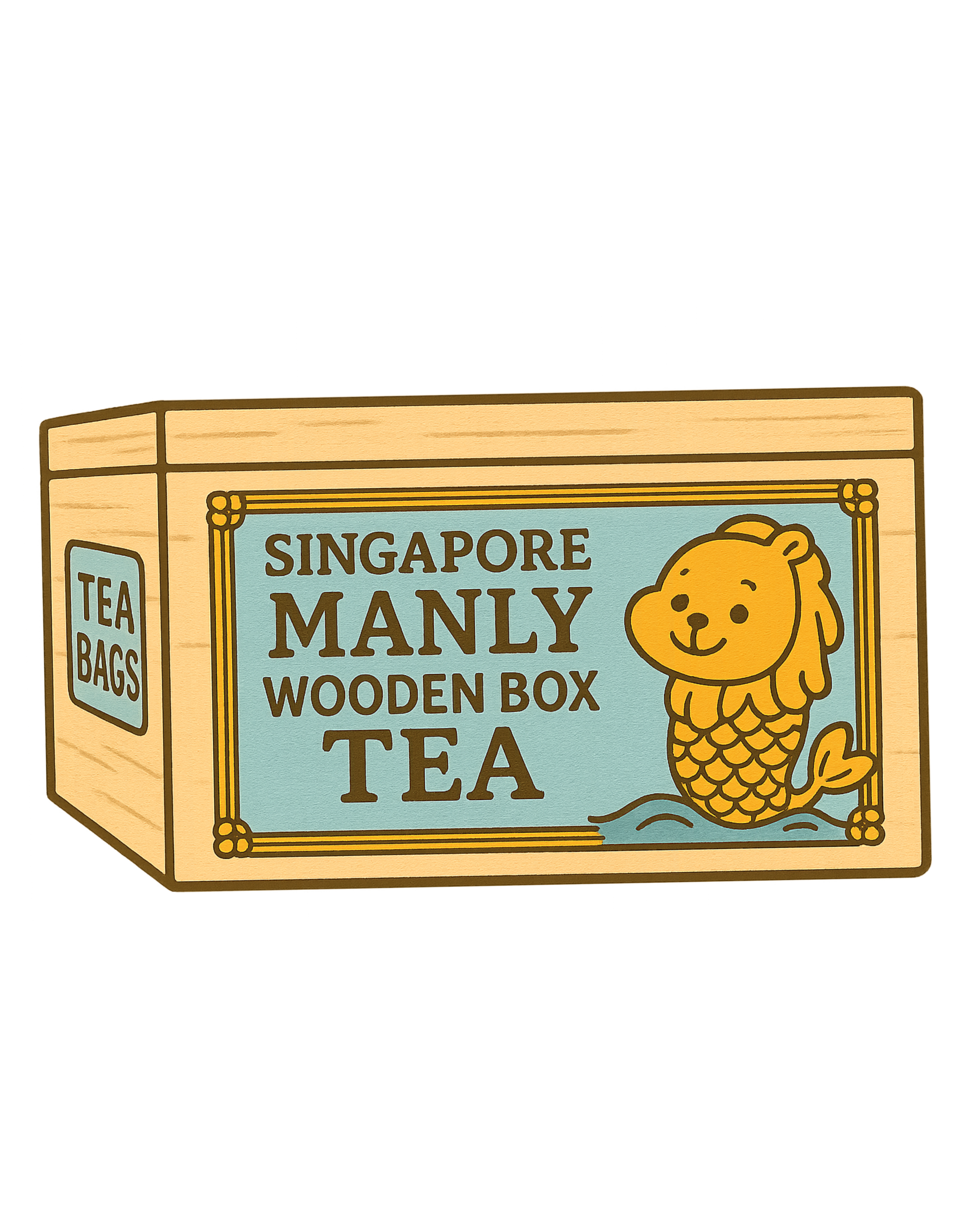 MANLY WOODEN BOX TEA